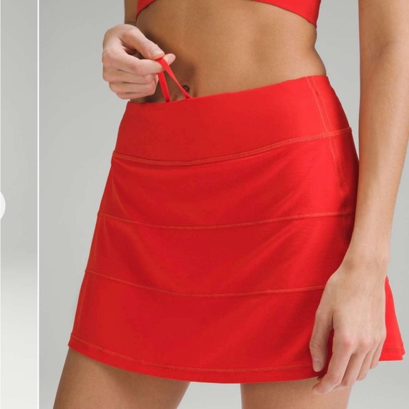 lululemon athletica Dresses & Skirts - ❤️ 🔥 Lululemon Pace Rival Mini Skort – Carnation (Tall) | NWT